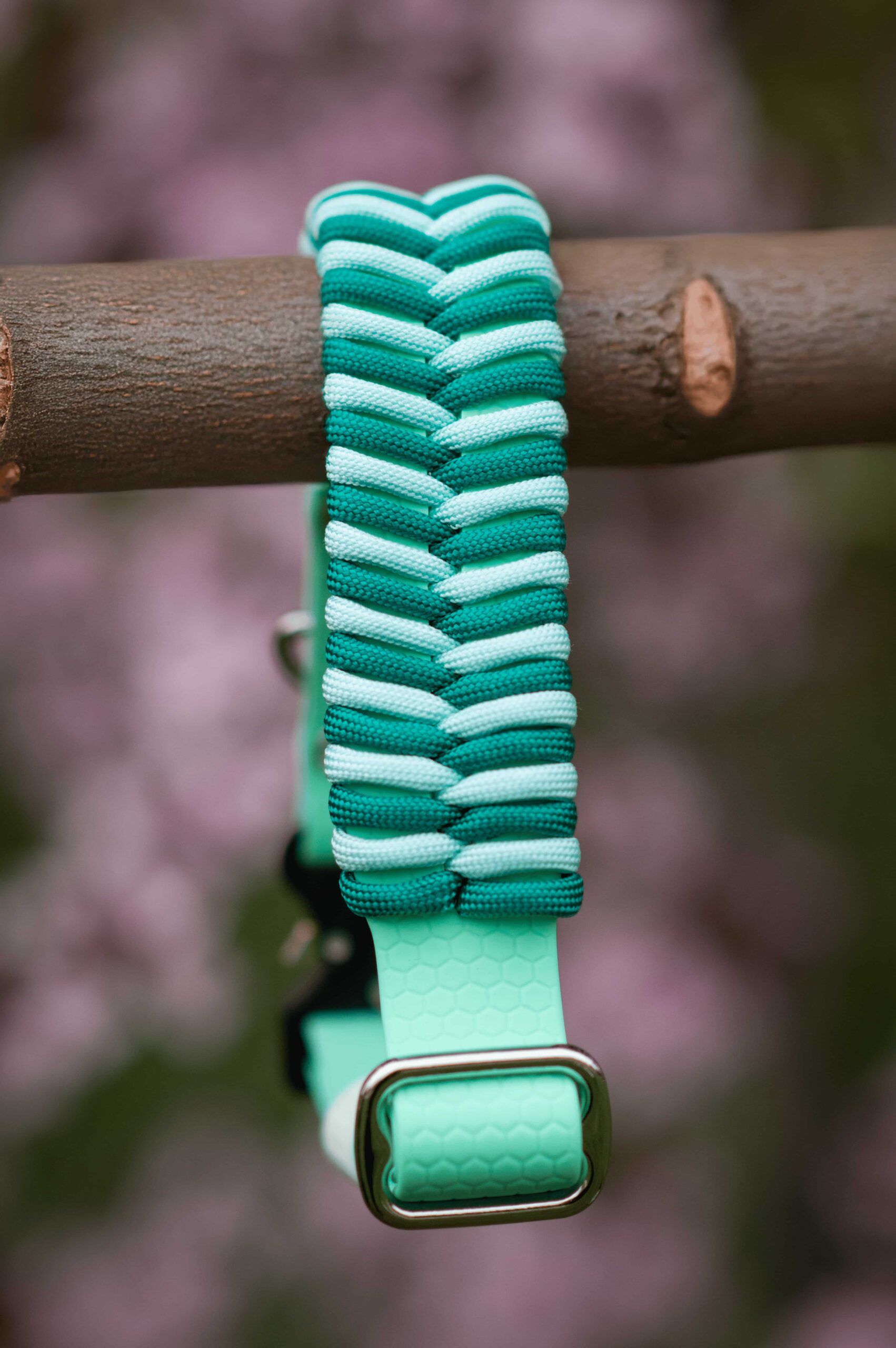 Pastelowa wodoodporna obroża dla psa paracord - obrazek 2