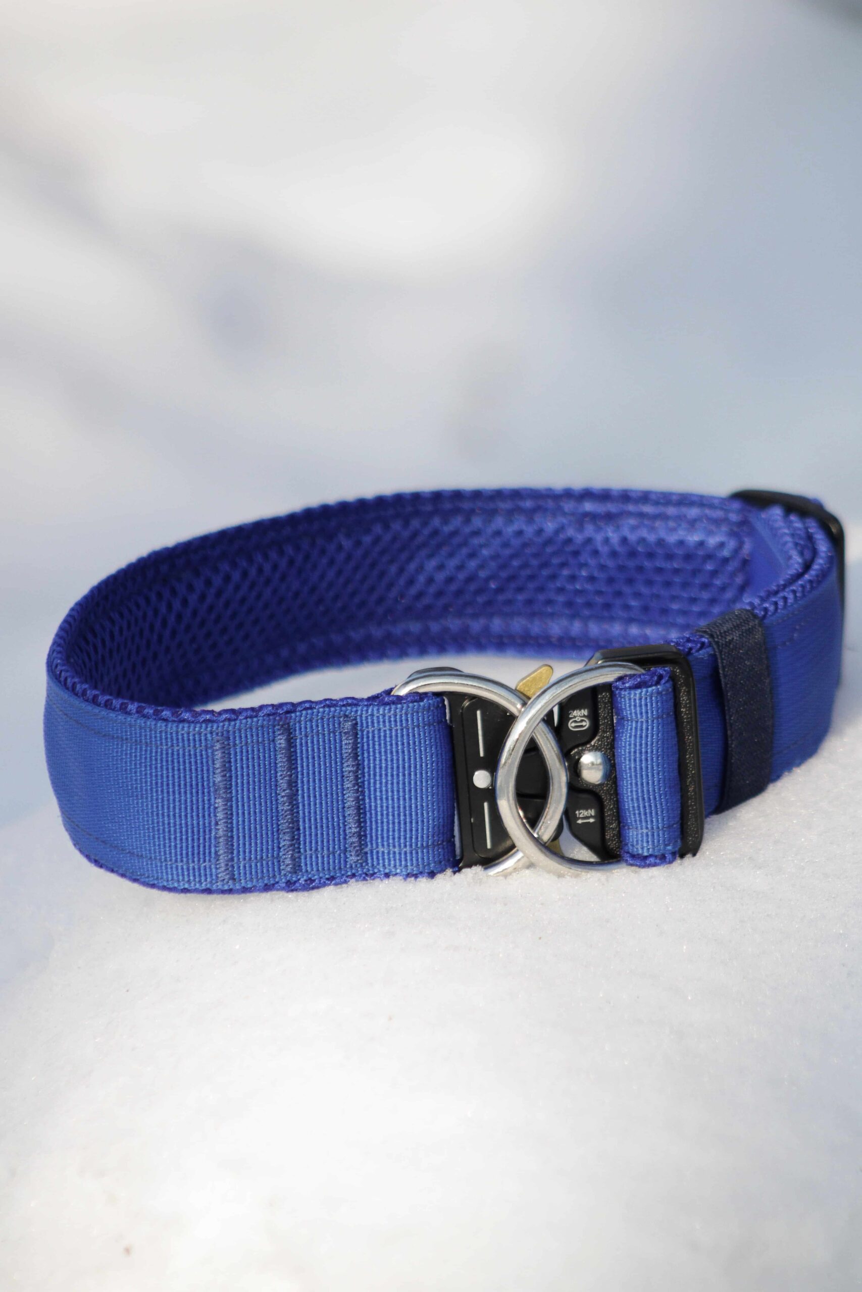 Obroża doublelock z podszyciem z siatki