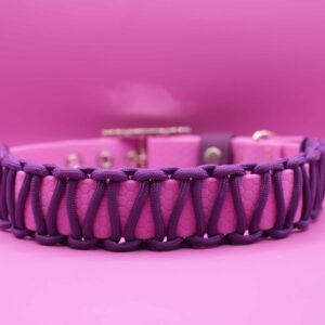 Wodoodporna obroża na sprzączkę z przeplataniem paracord - obrazek 2